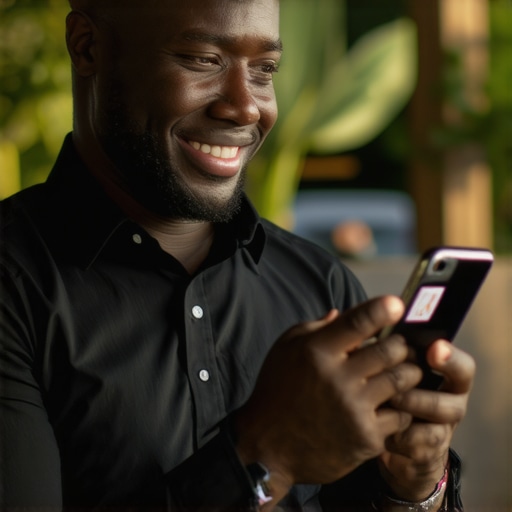 Business Owner Managing Google Profile in Scottsdale Scottsdale business owner updating Google My Business profile on smartphone