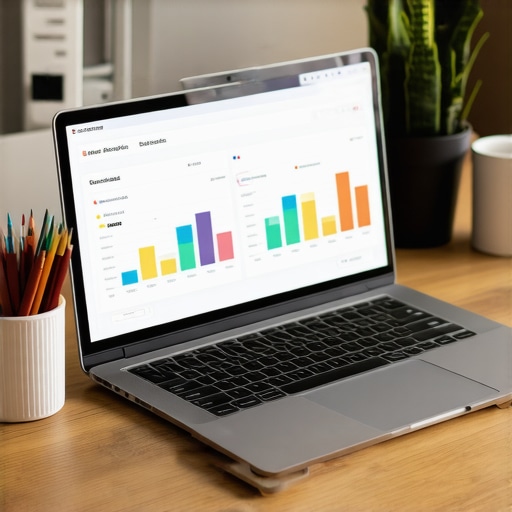SEO Tools for GMB Maintenance Laptop screen showing local SEO analytics and citation management tools