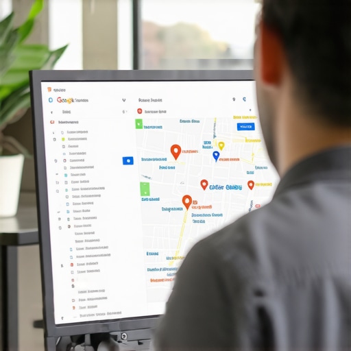 Optimizing Maps in Scottsdale SEO specialist working on Google Maps optimization in Scottsdale office.