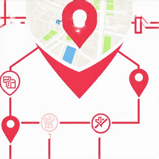 Local Map Optimization Diagram Illustration of map optimization steps for Scottsdale business profile