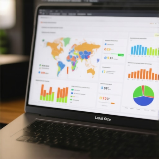 Screenshot of SEO analytics dashboard tracking Google Maps rankings and review metrics for Scottsdale businesses.