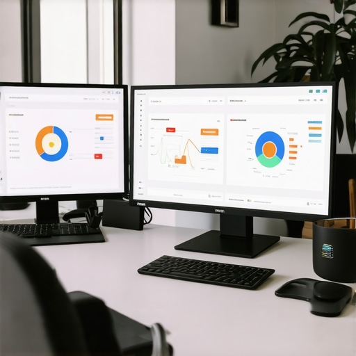 Workspace with SEO dashboards and analytics tools for Scottsdale Google Maps optimization.