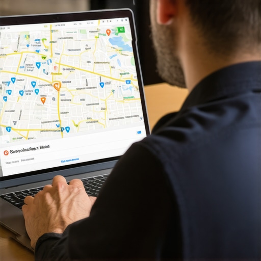 SEO professional optimizing Scottsdale Google Business Profile on laptop.